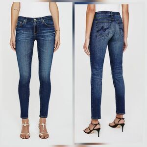 AG Jeans Adriano Goldschmied Prima Crop Cigarette Leg Mid-Dark Wash Sz. 32R